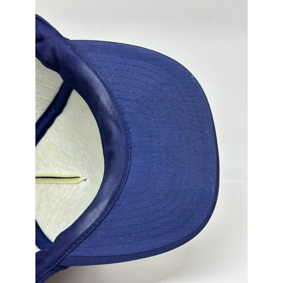 VTG Power Shower Mobile Wash Snapback Trucker Hat Navy Blue One Size Retro 70's - Picture 7 of 8